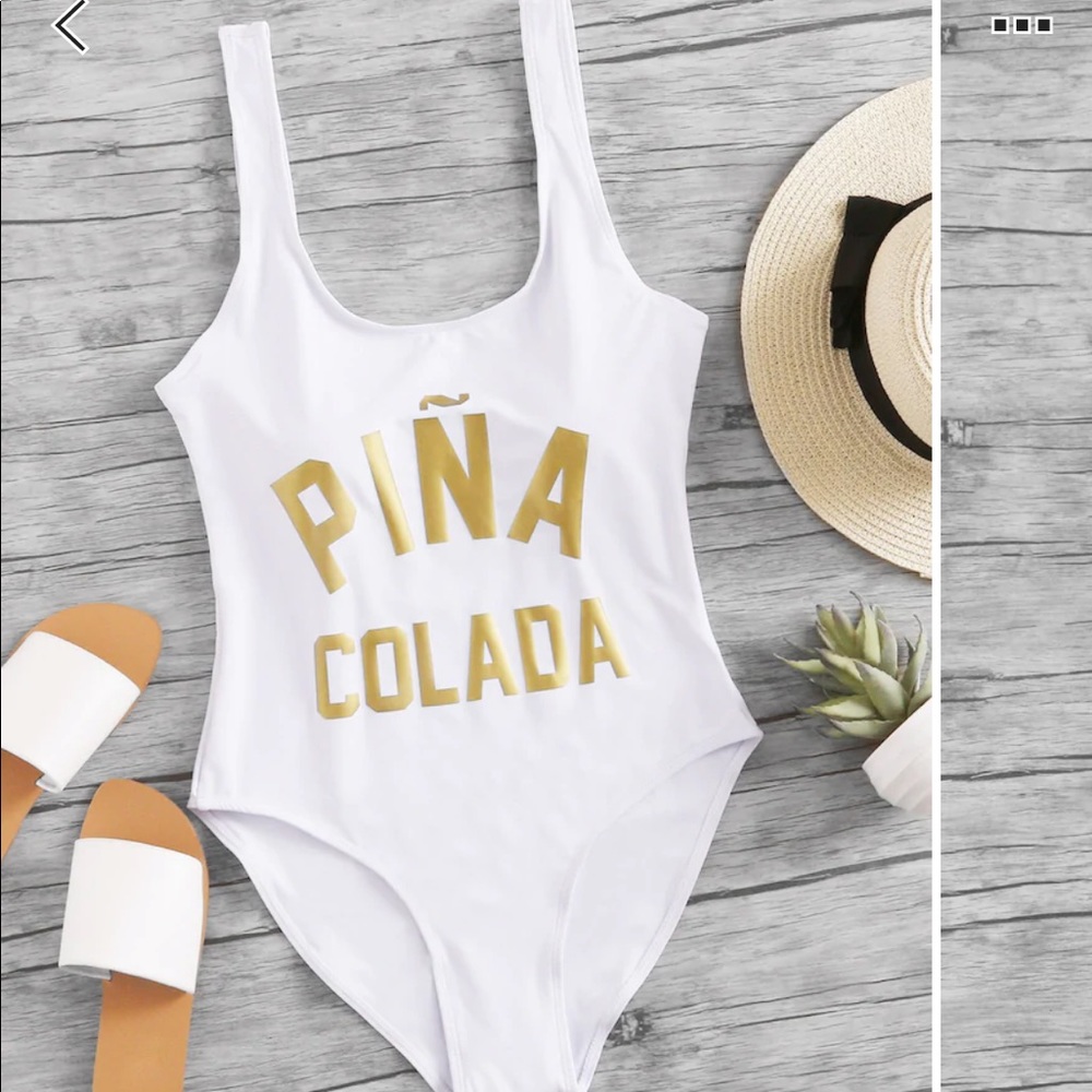 Size small “piña colada” bathing suit